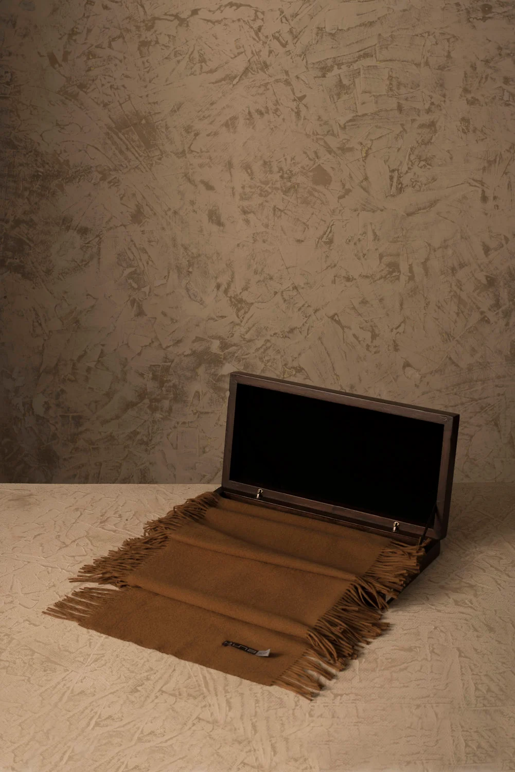 100% Vicuña Scarf - Horizontal Fringes - Image 14