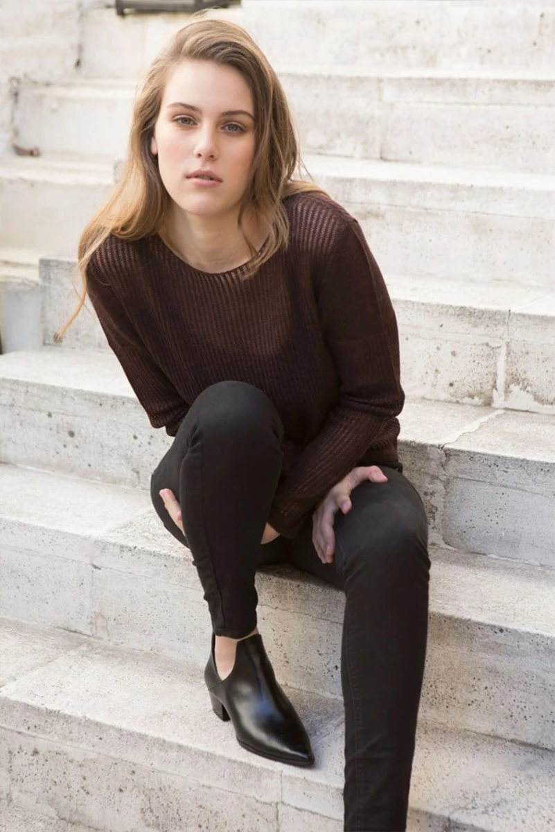 Abi Crew-Neck Llama Sweater - Image 2