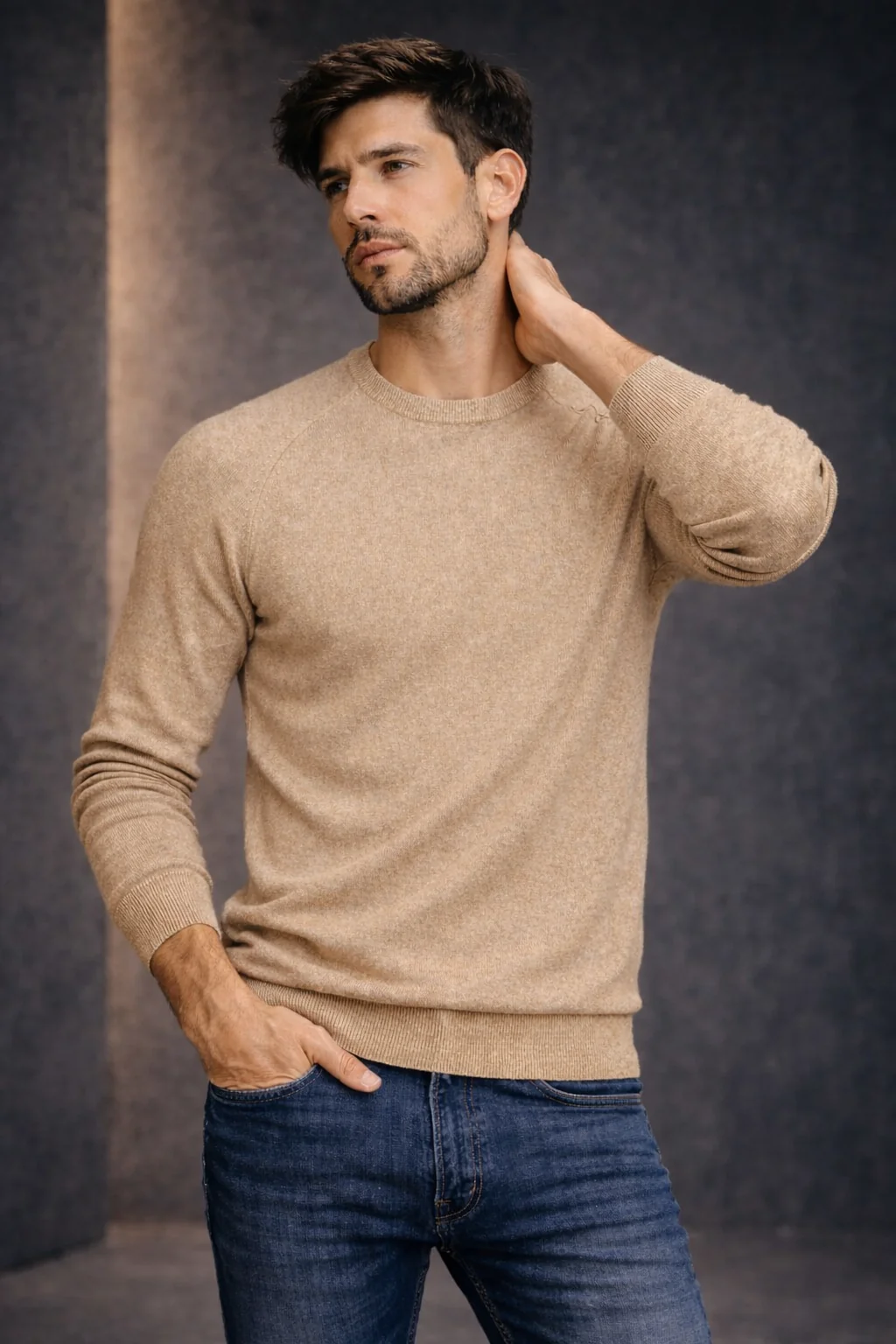 Adolph Crew-neck Llama Sweater