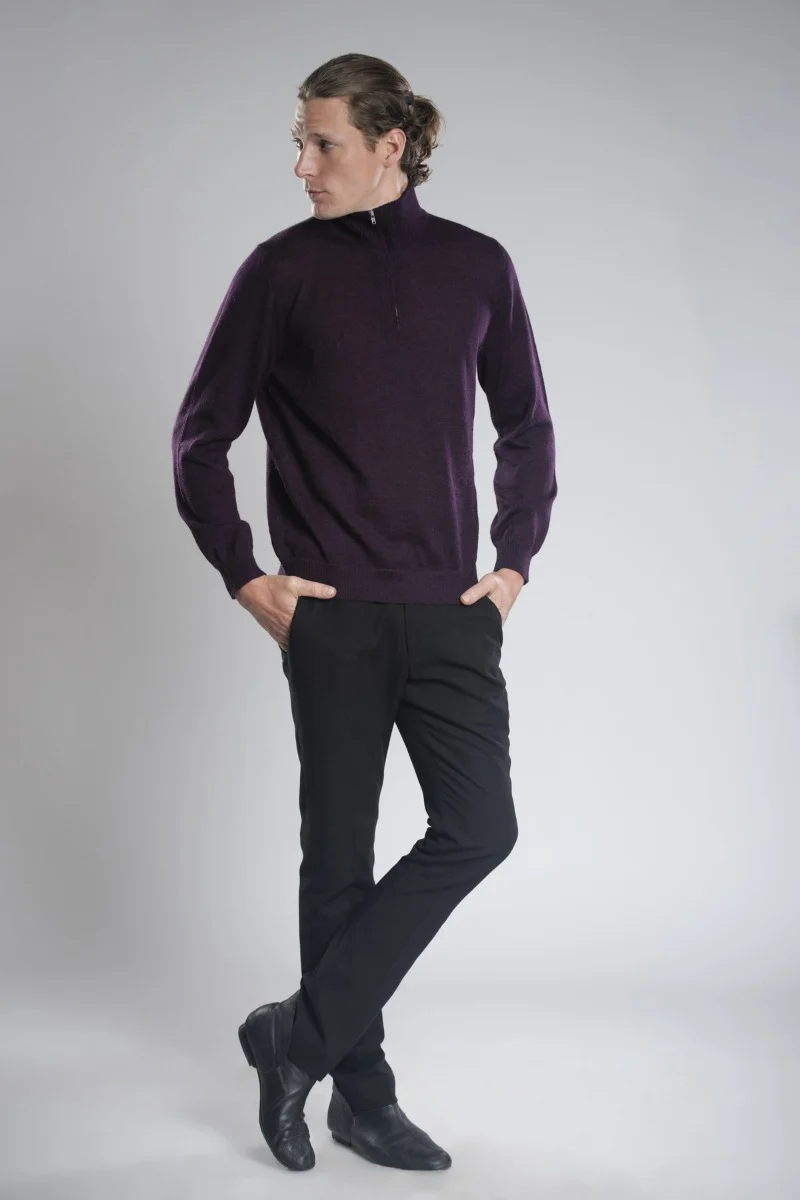 Axel Half-Zip Llama Sweater - Image 14