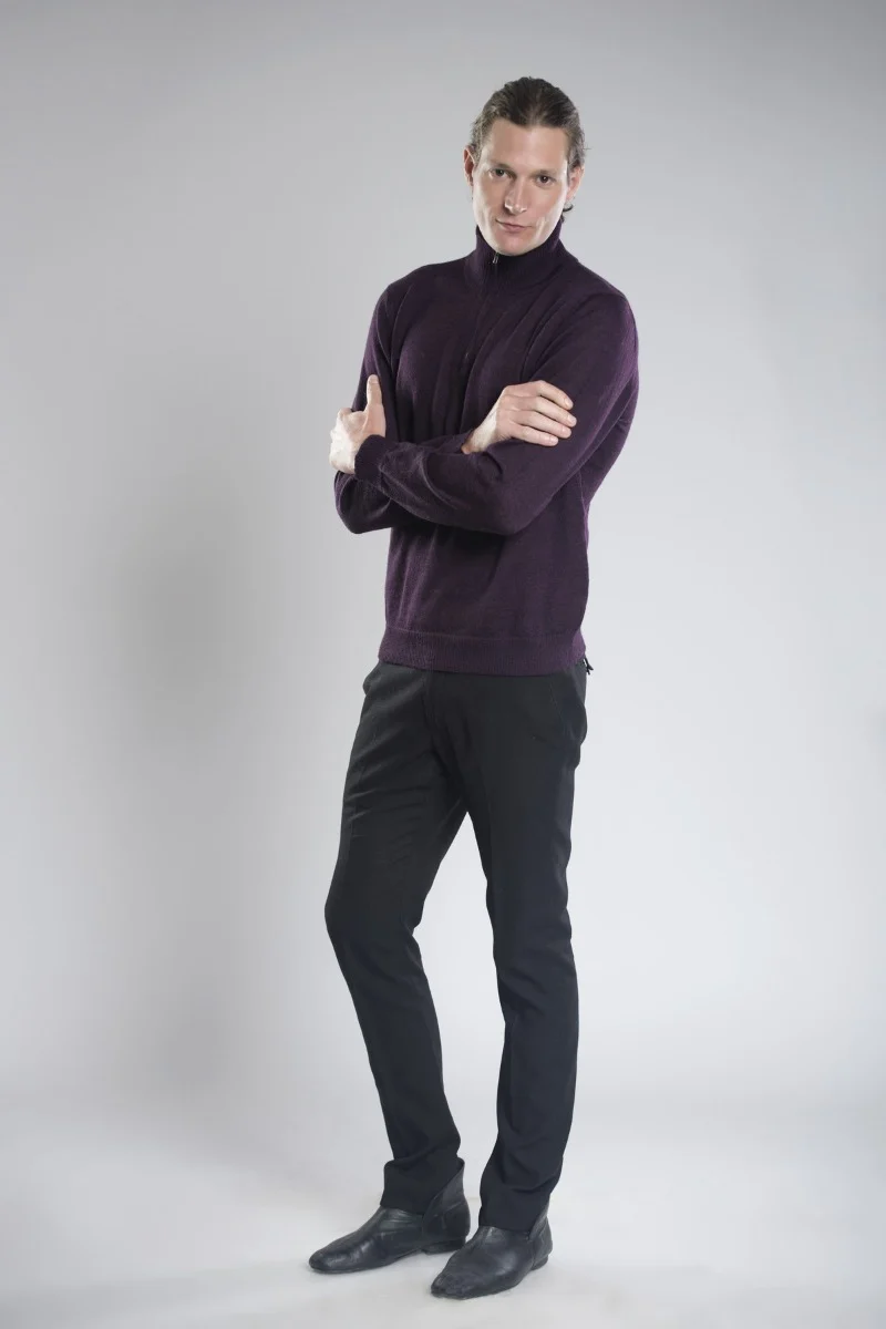 Axel Half-Zip Llama Sweater - Image 5
