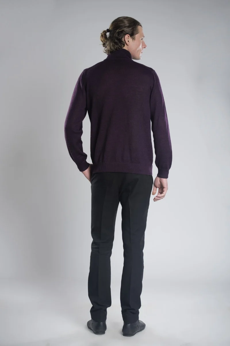 Axel Half-Zip Llama Sweater - Image 6