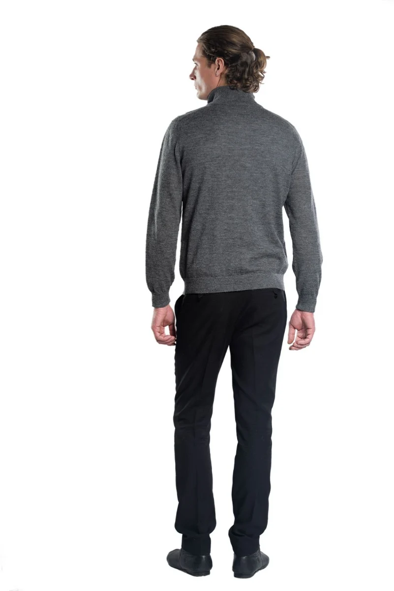 Axel Half-Zip Llama Sweater - Image 8