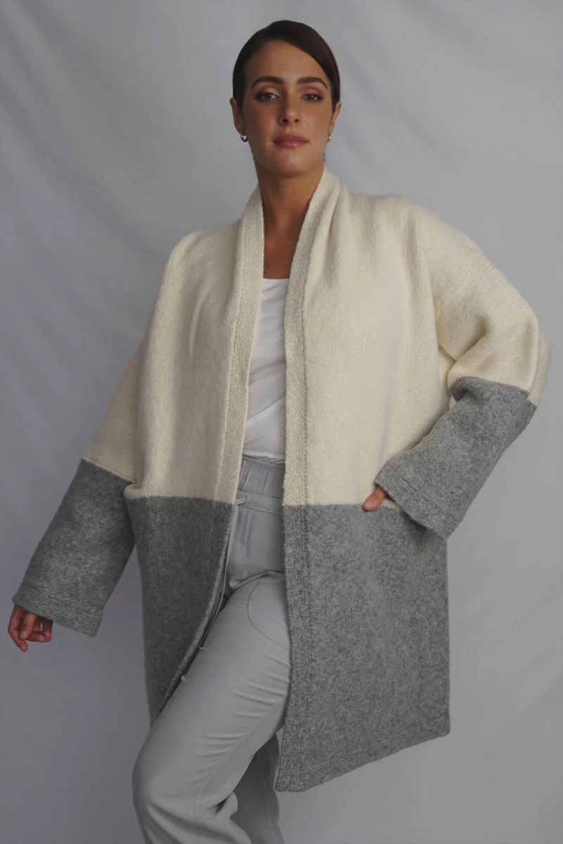 Barbara Knit Alpaca Coat / Long Cardigan - Image 5