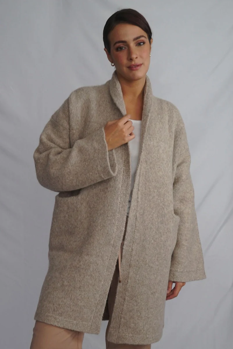 Belen Knit Alpaca Coat / Long Cardigan - Image 14