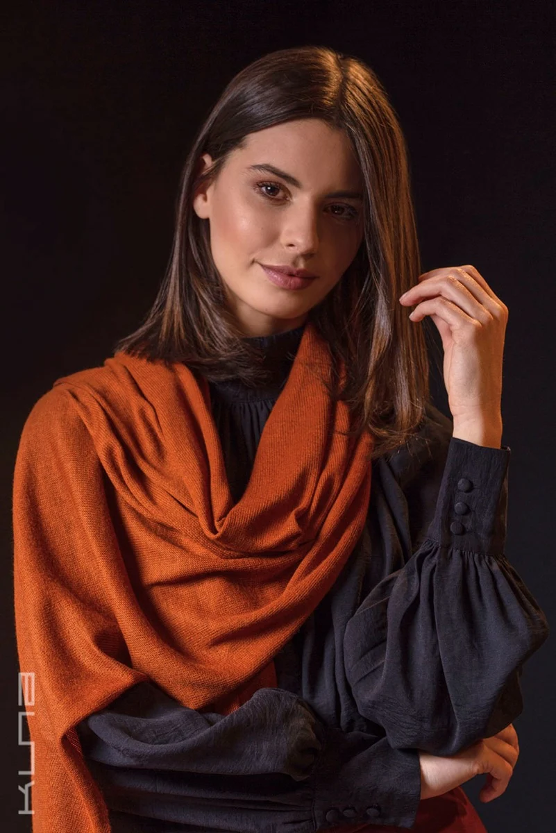 Bouveret 100% Vicuña Knit Shawl - Image 12