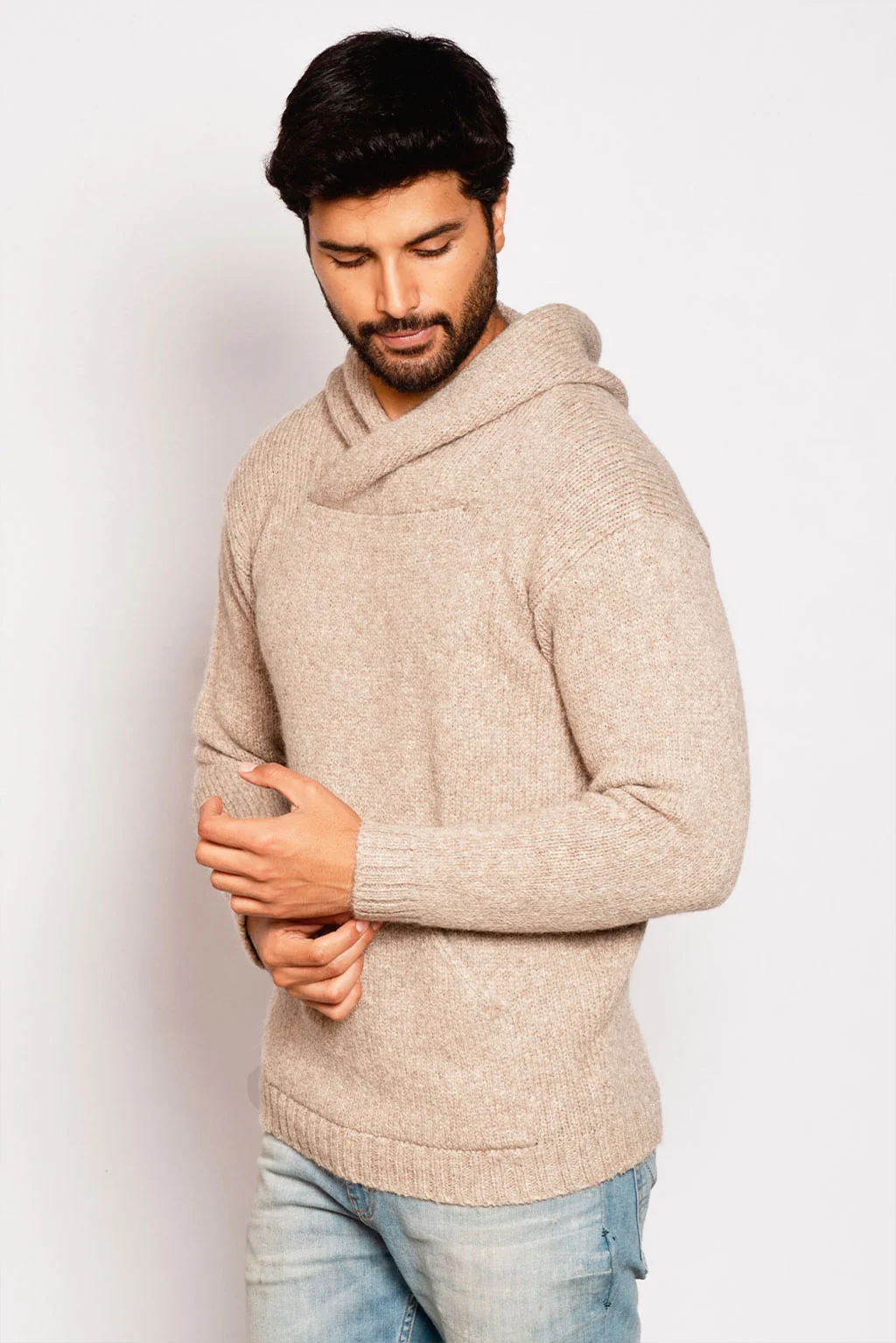 Brian Alpaca Hoodie Pullover - Image 9