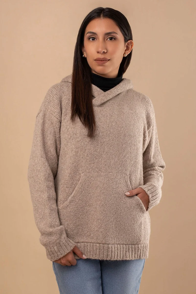 Briana Alpaca Hoodie Pullover - Image 11