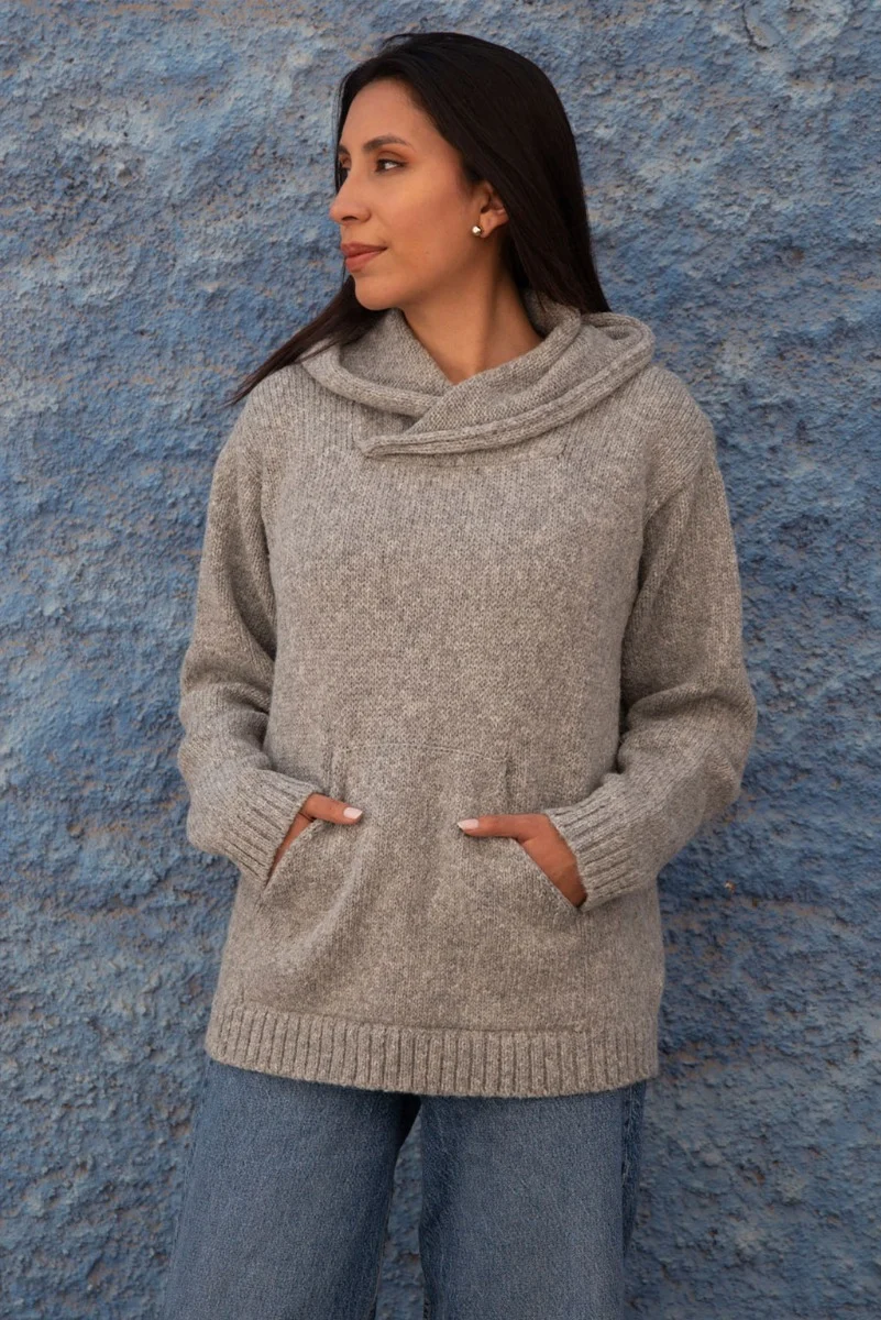 Briana Alpaca Hoodie Pullover - Image 24