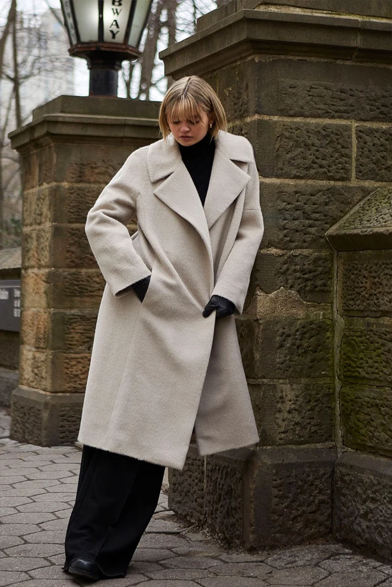 Chiara Baby Alpaca Suri Coat - Image 2