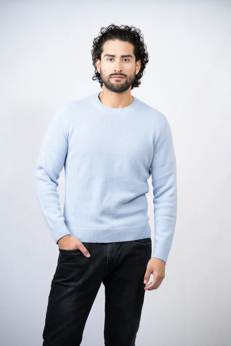 Classic Crew-Neck Baby Alpaca Sweater - Image 2