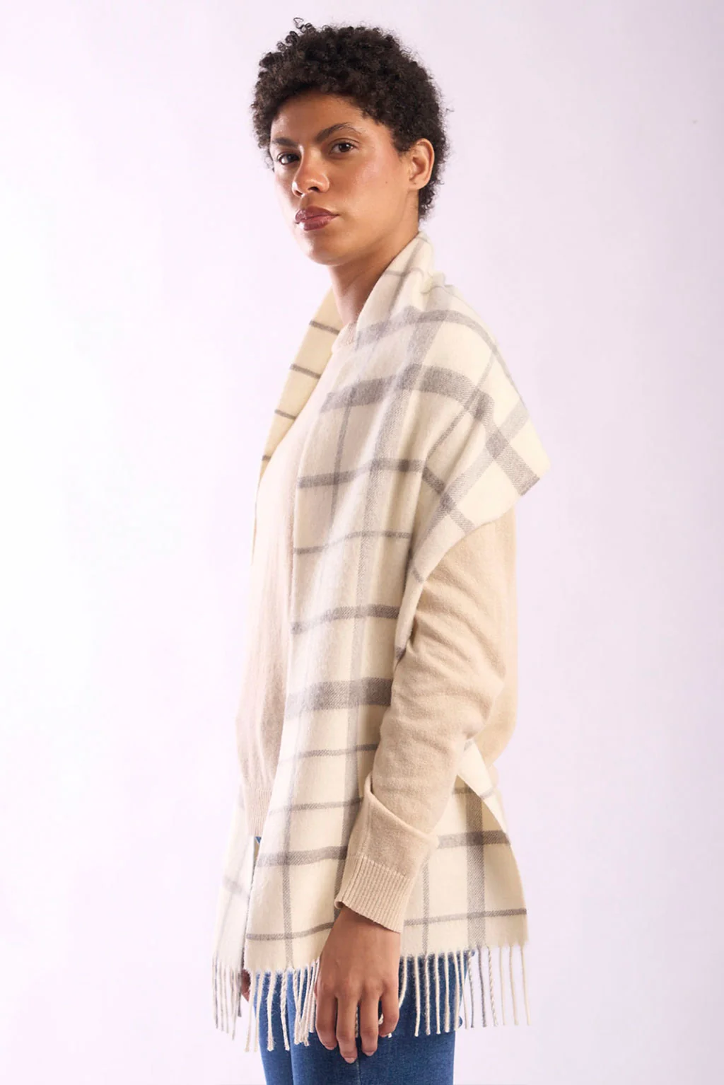Eco Plaid Baby Alpaca Scarf - Image 8