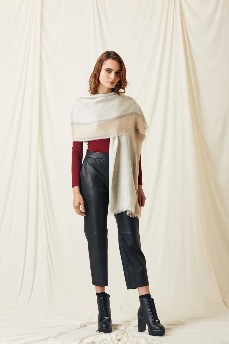 Eco Sateen Baby Alpaca & Silk Shawl - Image 5