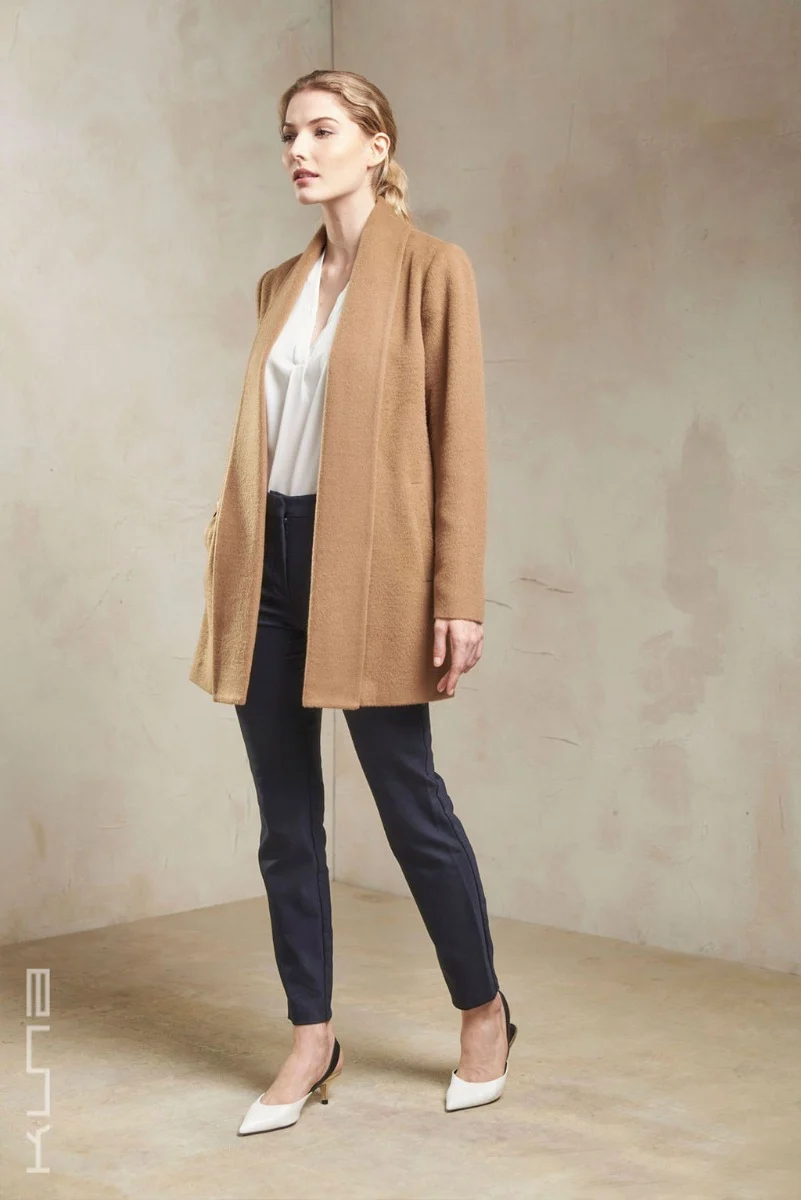 Essential Baby Alpaca Short Swing Coat - Image 10