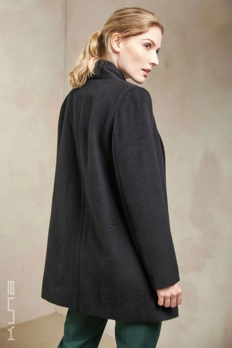 Essential Baby Alpaca Short Swing Coat - Image 7