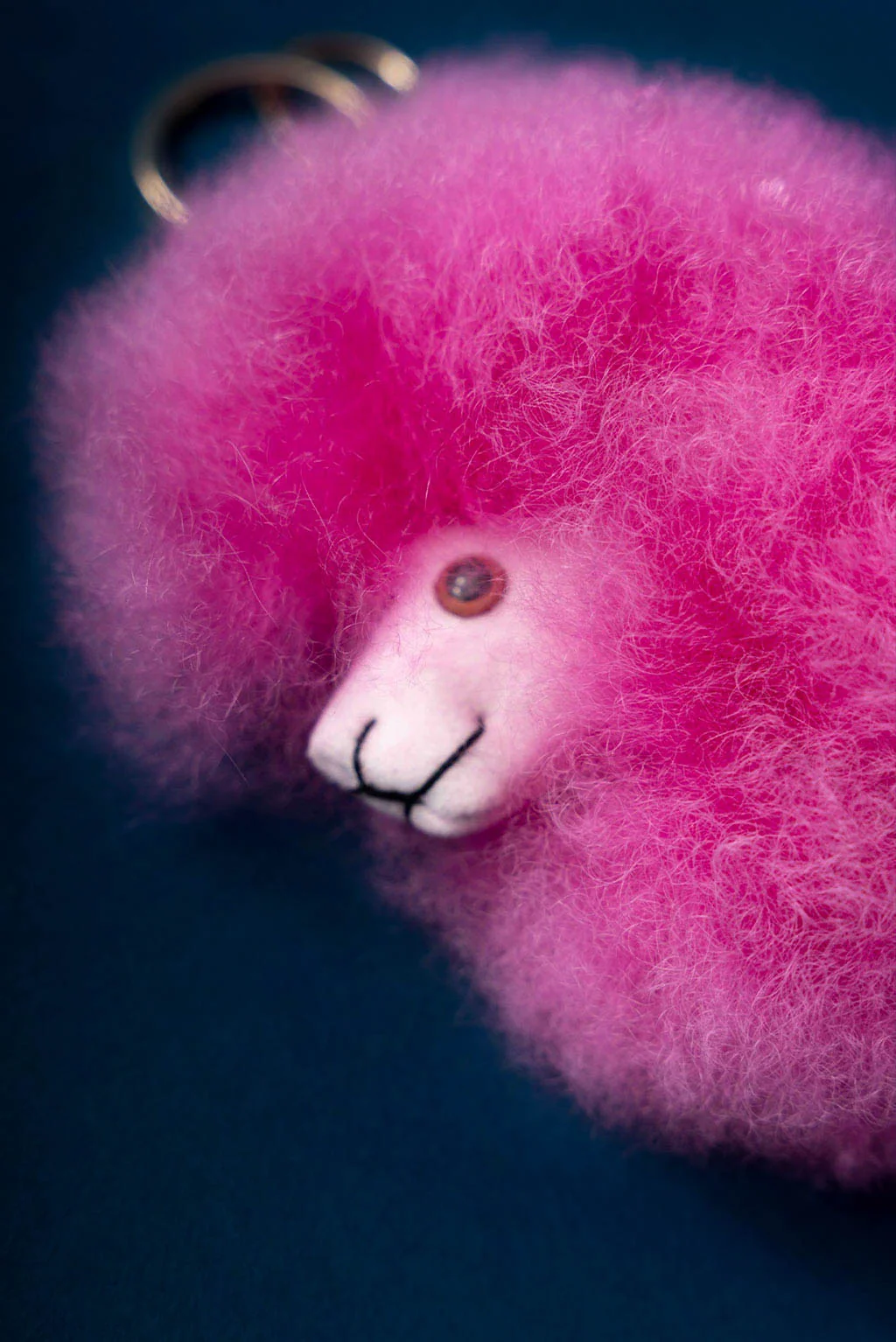 Fluffy Alpaca Fur Keychain - Image 6