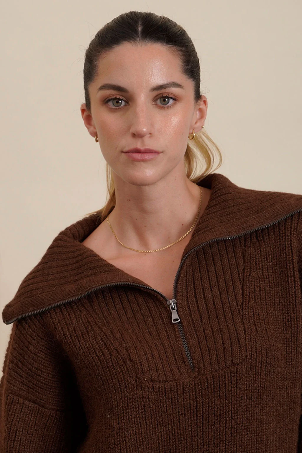 Kim Half-Zip Baby Alpaca Sweater - Image 9