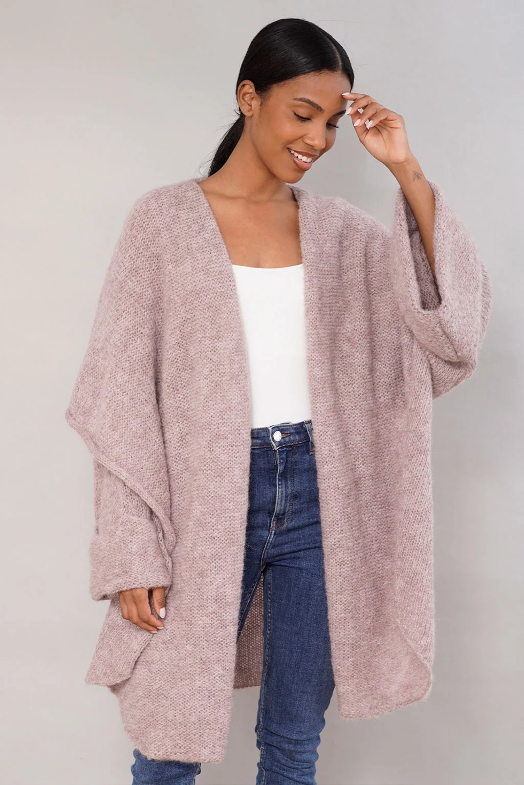 Leia Handknit Alpaca Cardigan / Coat - Image 6