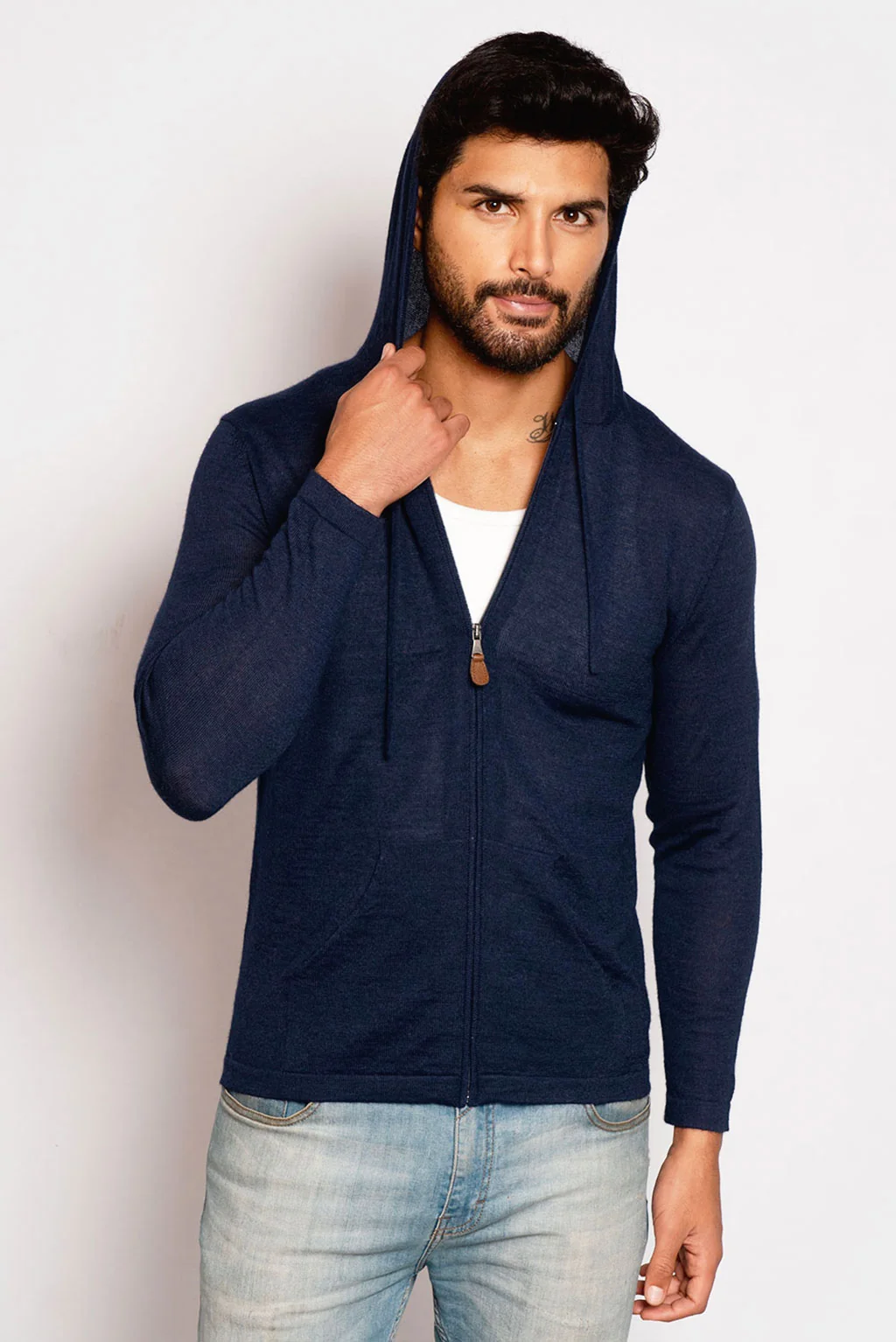 Lightweight Baby Alpaca Hoodie - Image 6