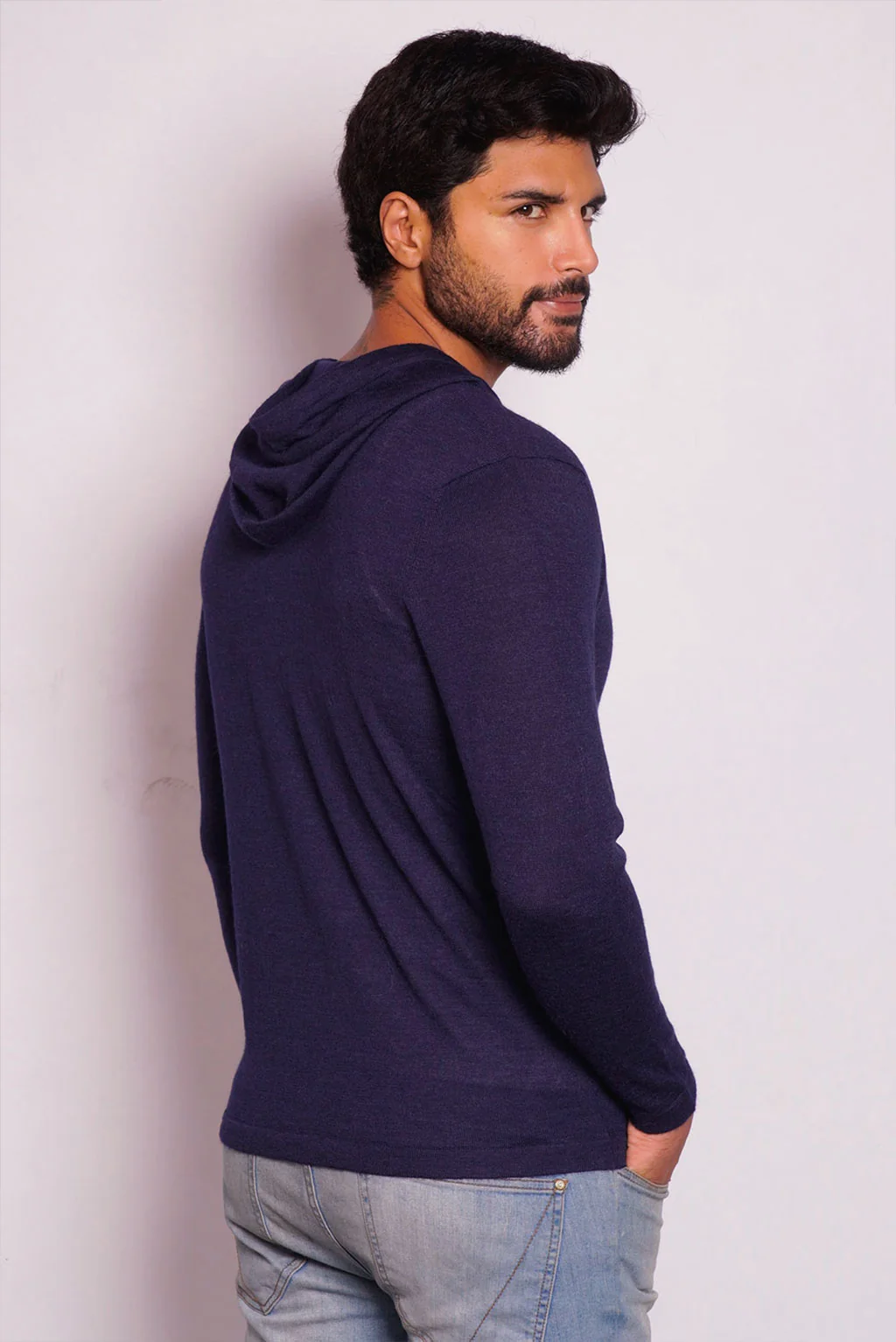 Lightweight Baby Alpaca Hoodie - Image 7