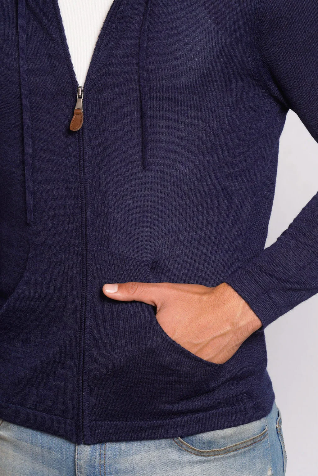Lightweight Baby Alpaca Hoodie - Image 8
