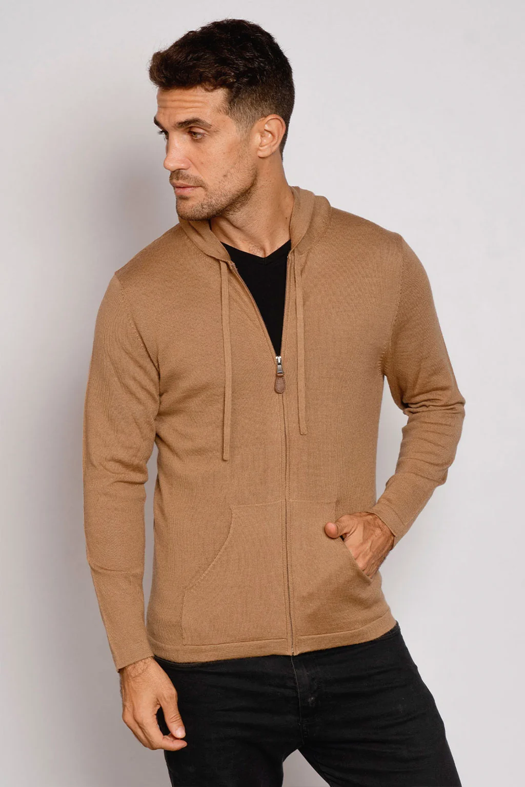Lightweight Baby Alpaca Hoodie - Image 9