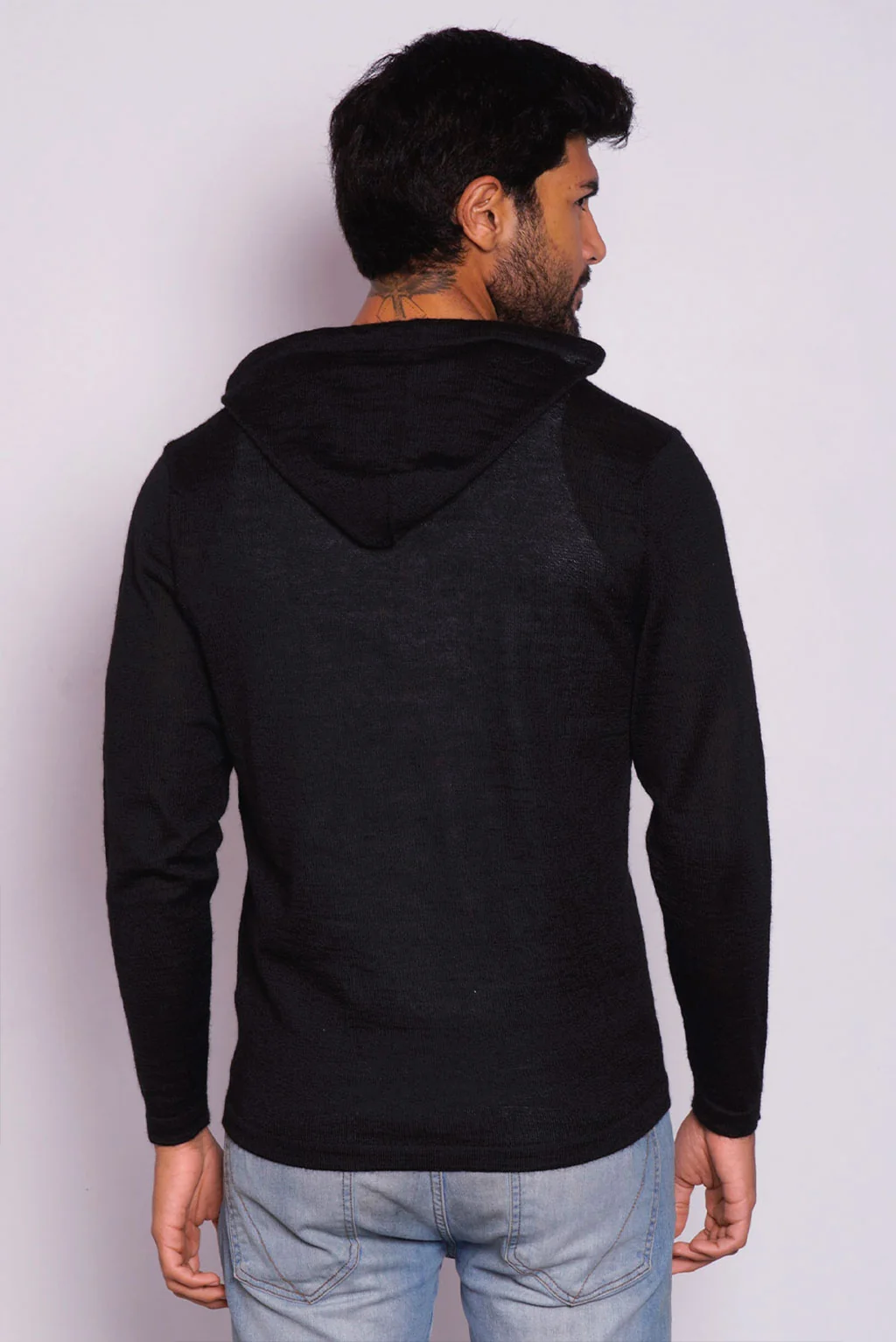Lightweight Baby Alpaca Hoodie - Image 5