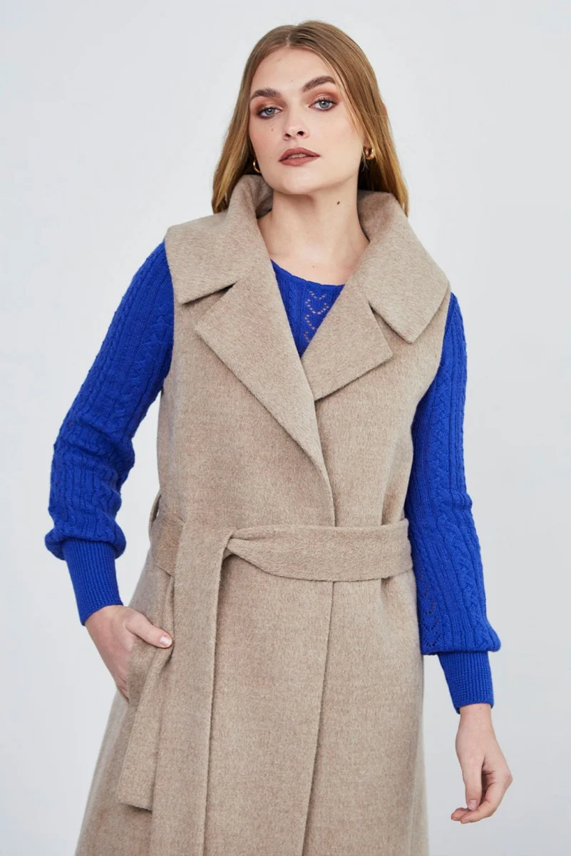 Lugano Baby Alpaca Wrap Vest - Image 4