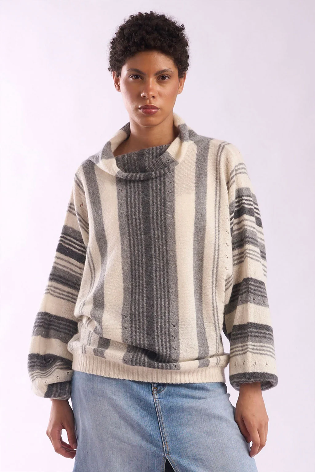 Maxine Turtle Neck Baby Alpaca Sweater - Image 3