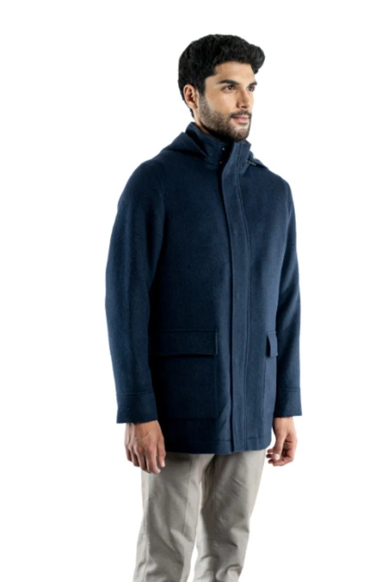 Men’s Hooded Baby Alpaca Jacket - Image 9