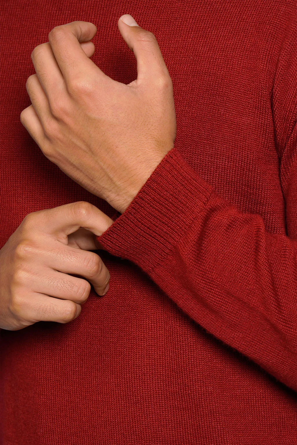 Men's Crew-Neck Royal Alpaca Sweater - Image 8