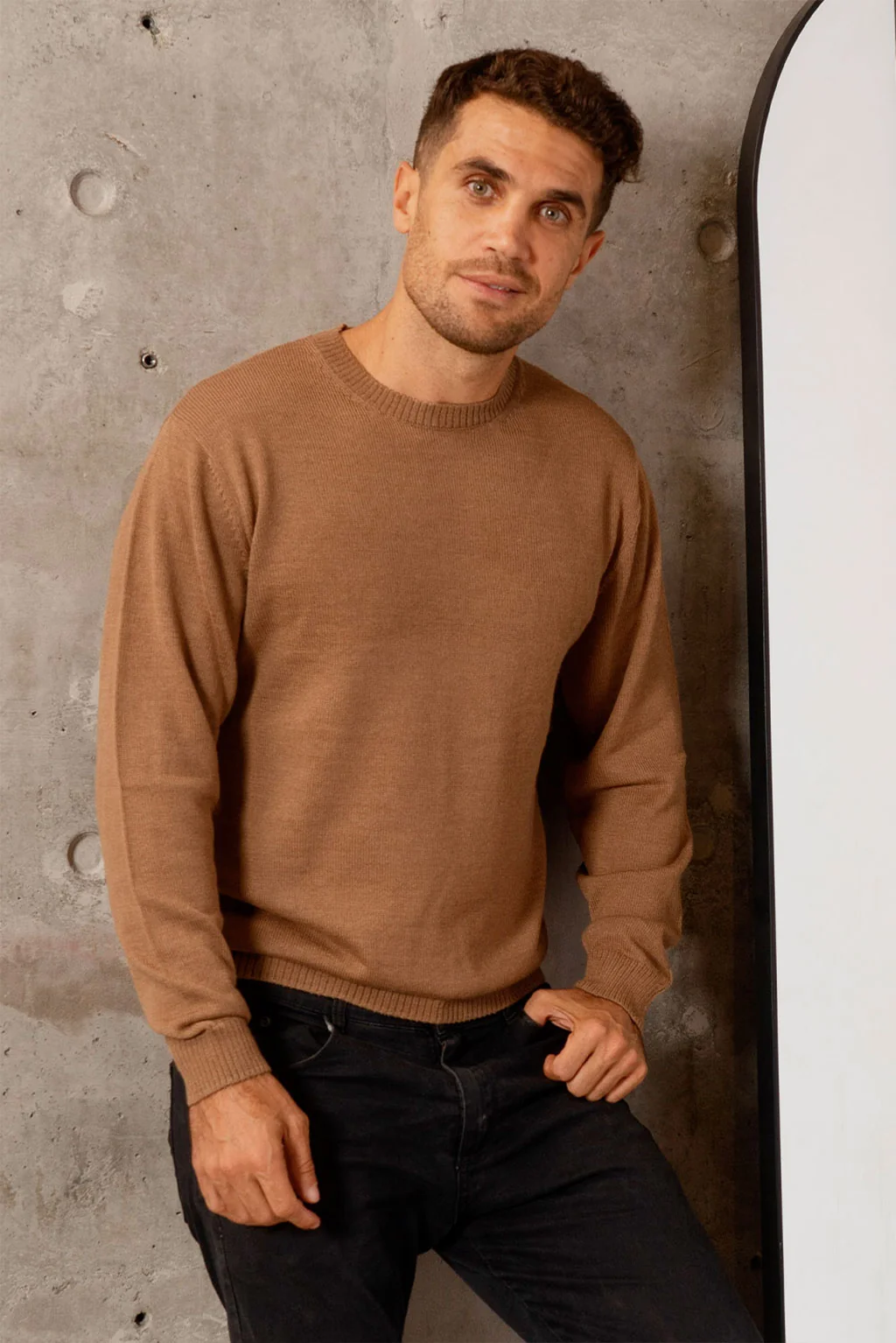 Men's Crew-Neck Royal Alpaca Sweater - Image 11
