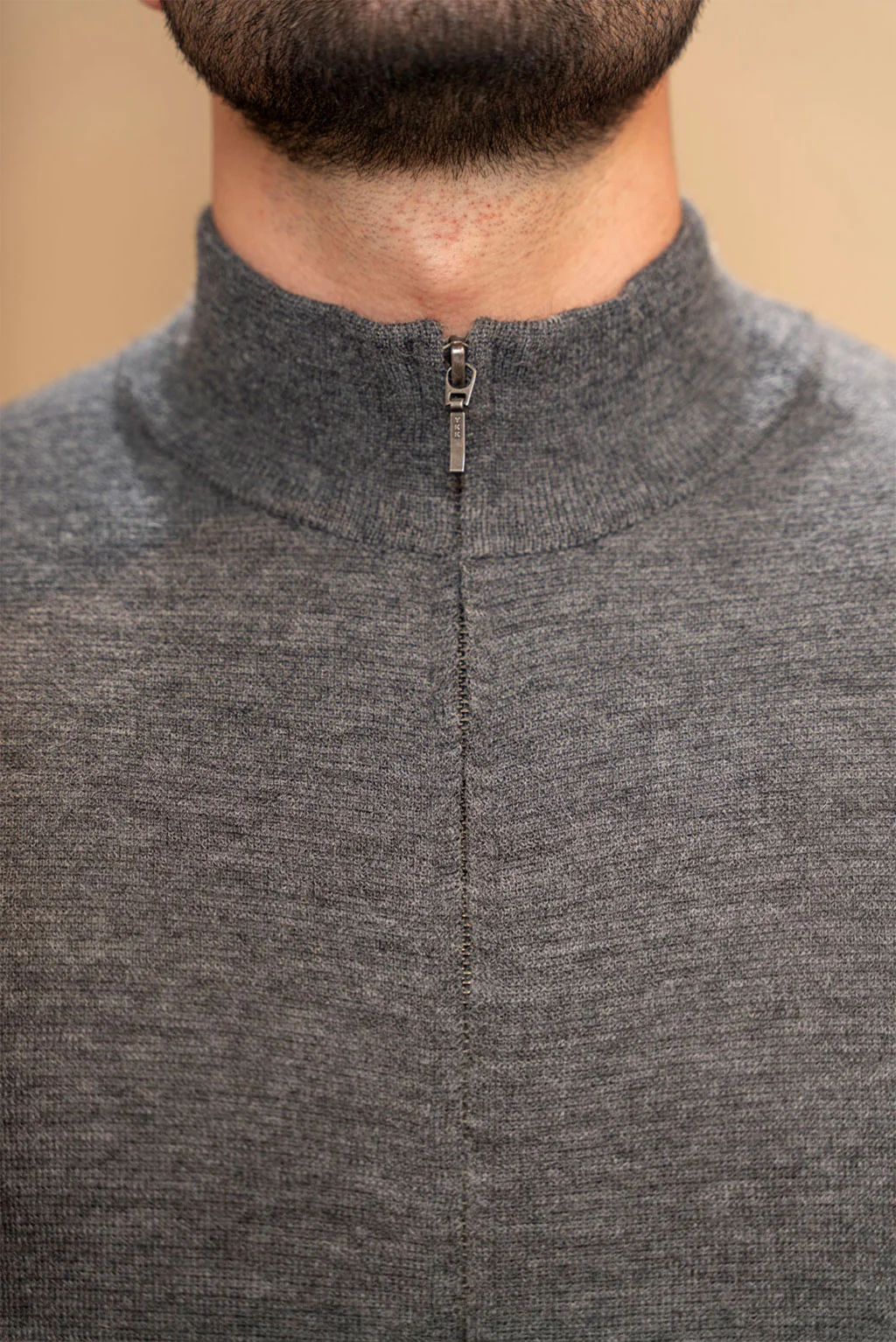 Men's Full-Zip Baby Alpaca Cardigan - Image 2