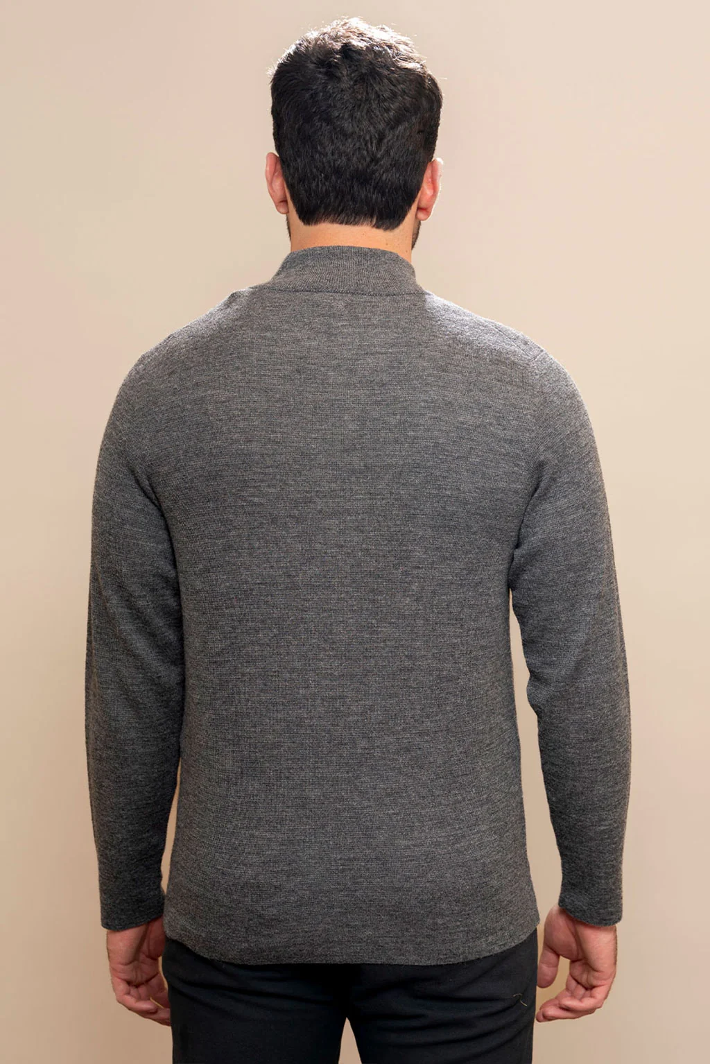 Men's Full-Zip Baby Alpaca Cardigan - Image 4