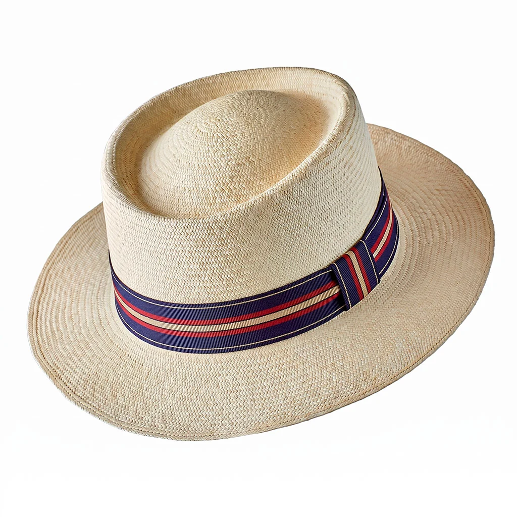 Montecristi Panama Hat Havana Style Fine Weave - Image 11