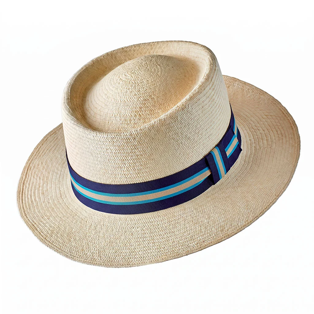 Montecristi Panama Hat Havana Style Fine Weave - Image 12