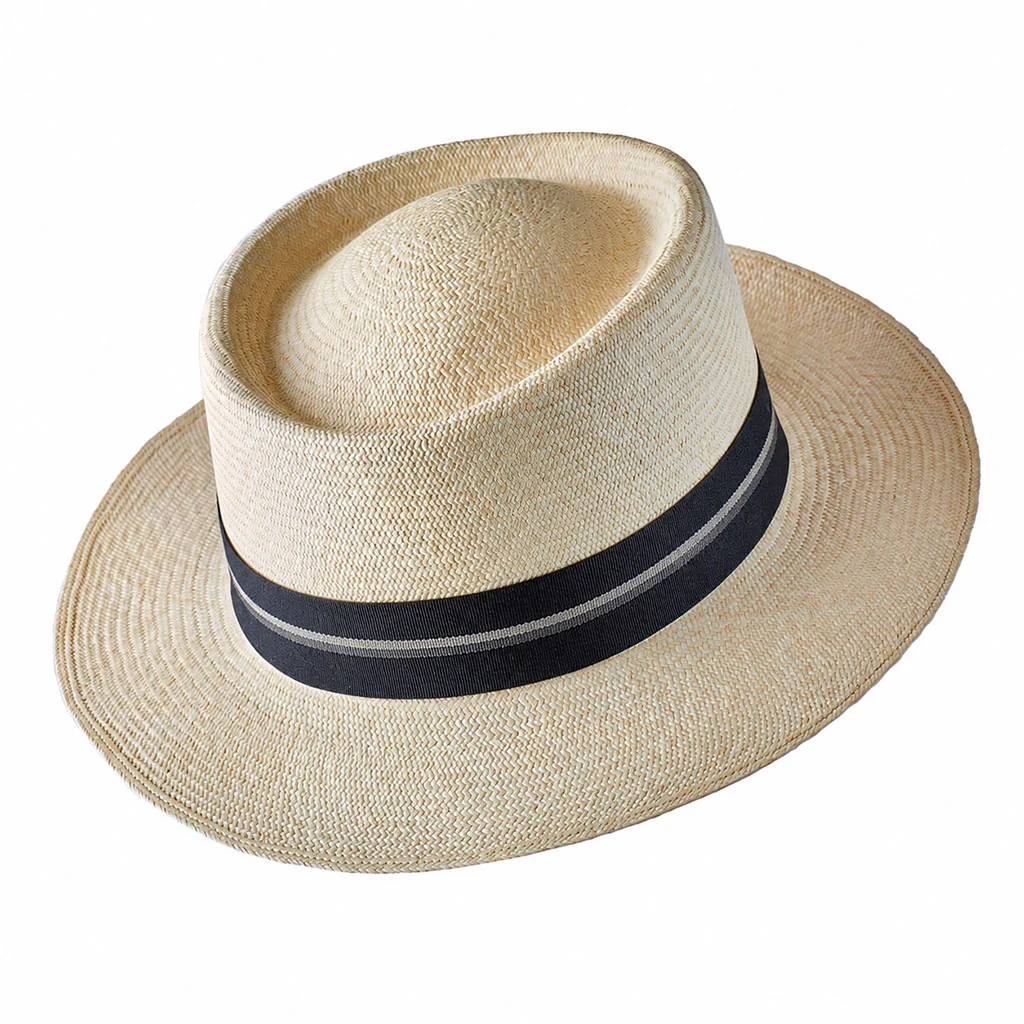 Montecristi Panama Hat Havana Style Fine Weave - Image 14
