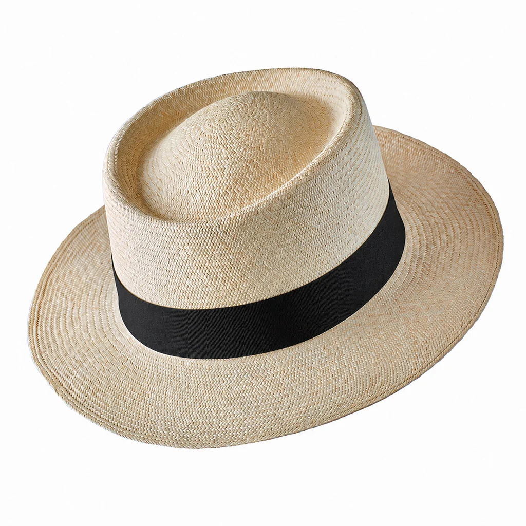 Montecristi Panama Hat Havana Style Fine Weave - Image 9
