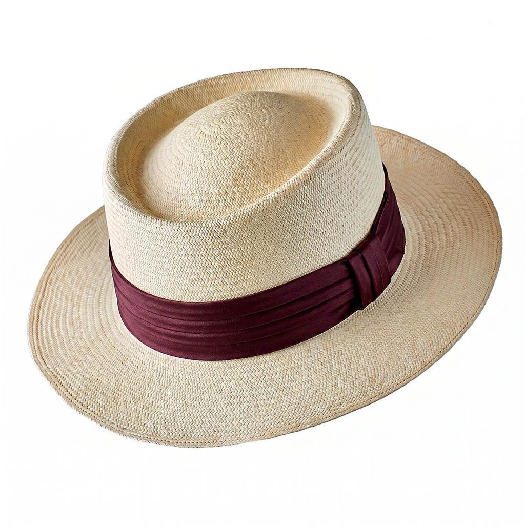 Montecristi Panama Hat Havana Style Fine Weave - Image 10