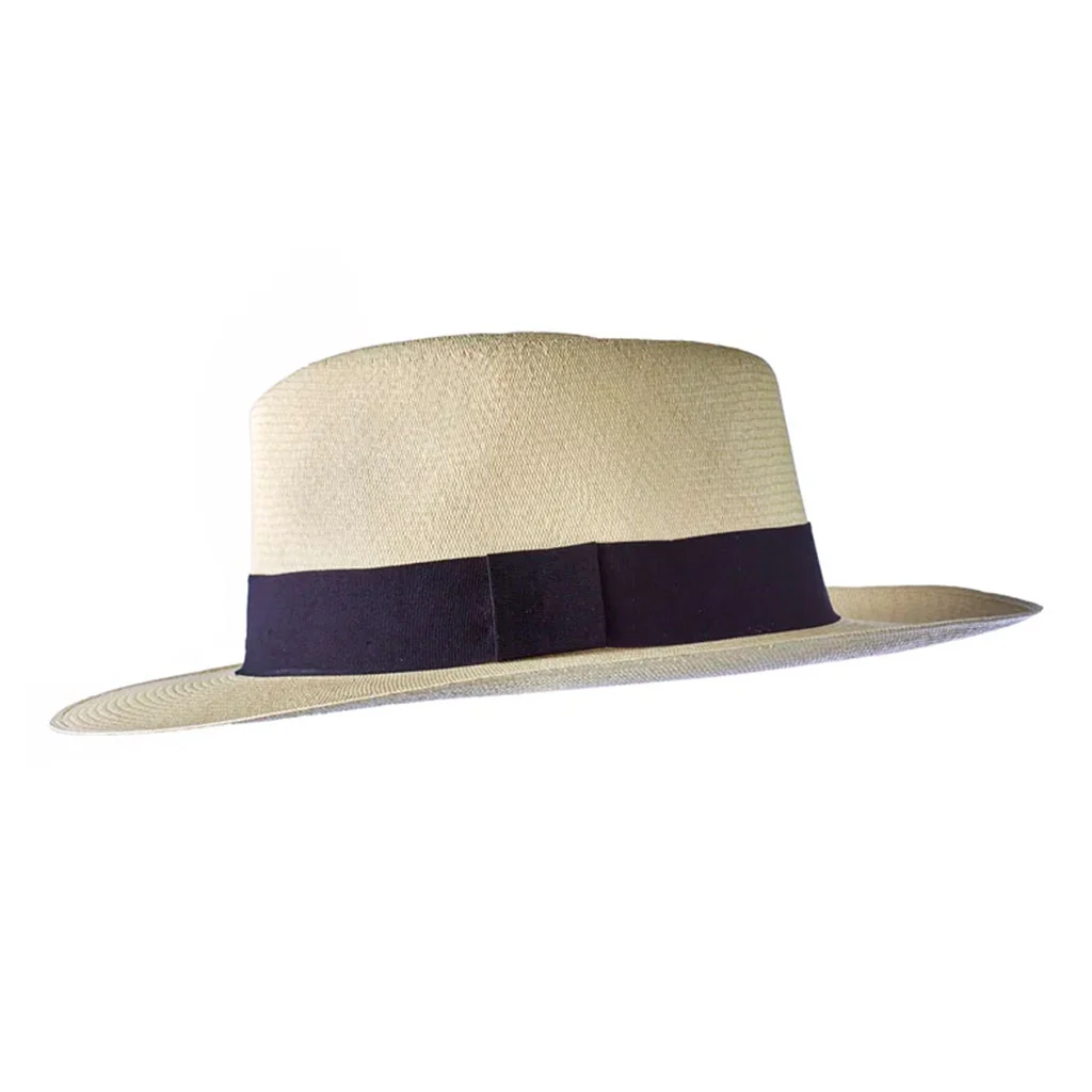 Montecristi Panama Hat Modern Fedora Style Extra Fine Weave - Image 4