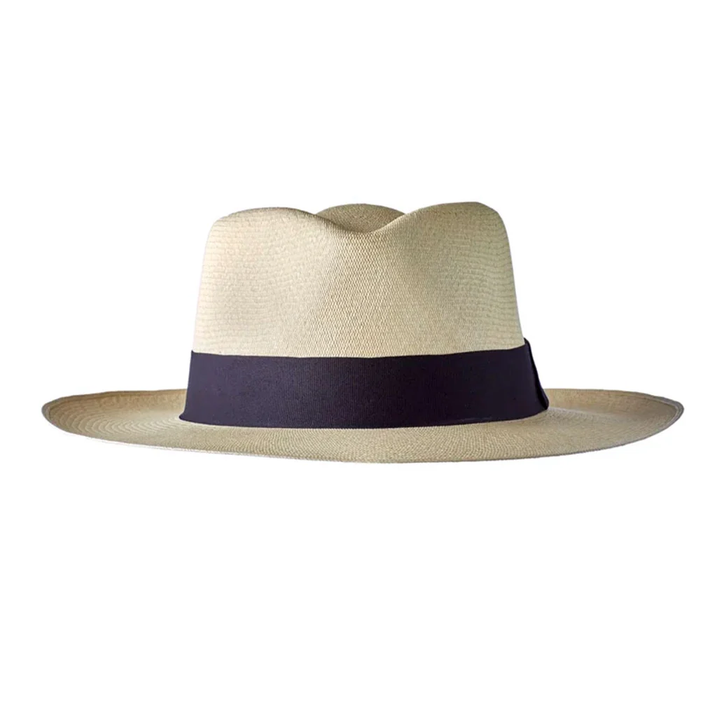 Montecristi Panama Hat Modern Fedora Style Museum Quality - Image 3