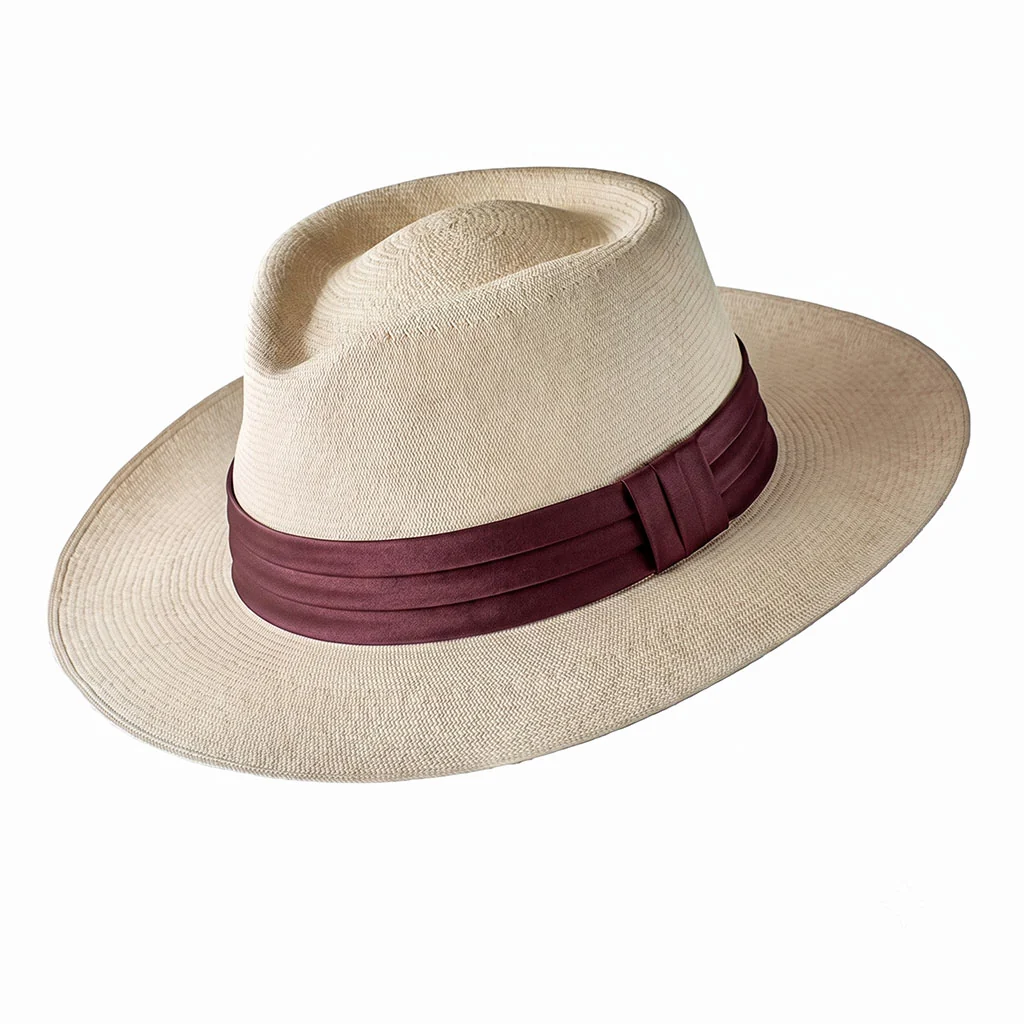 Montecristi Panama Hat Modern Fedora Style Museum Quality - Image 5