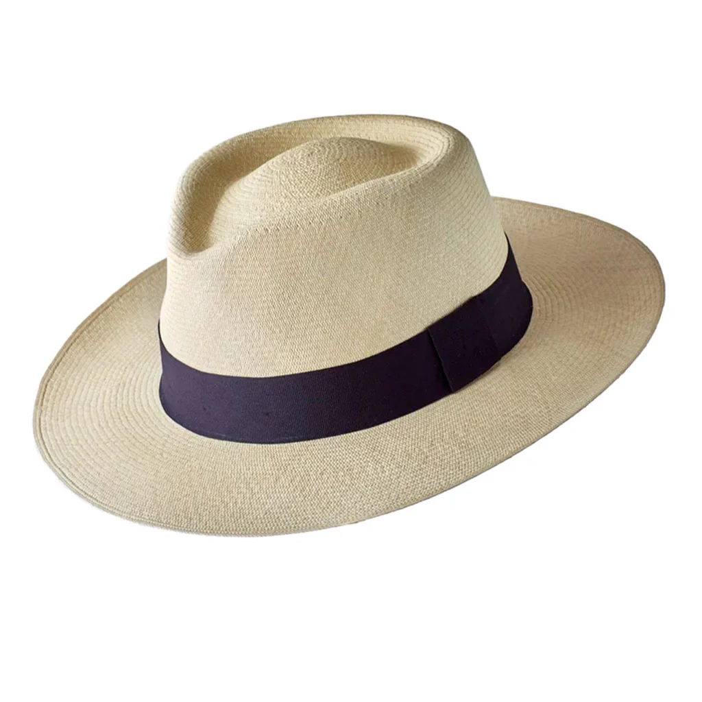 Montecristi Panama Hat Modern Fedora Style Super Fine Weave - Image 2