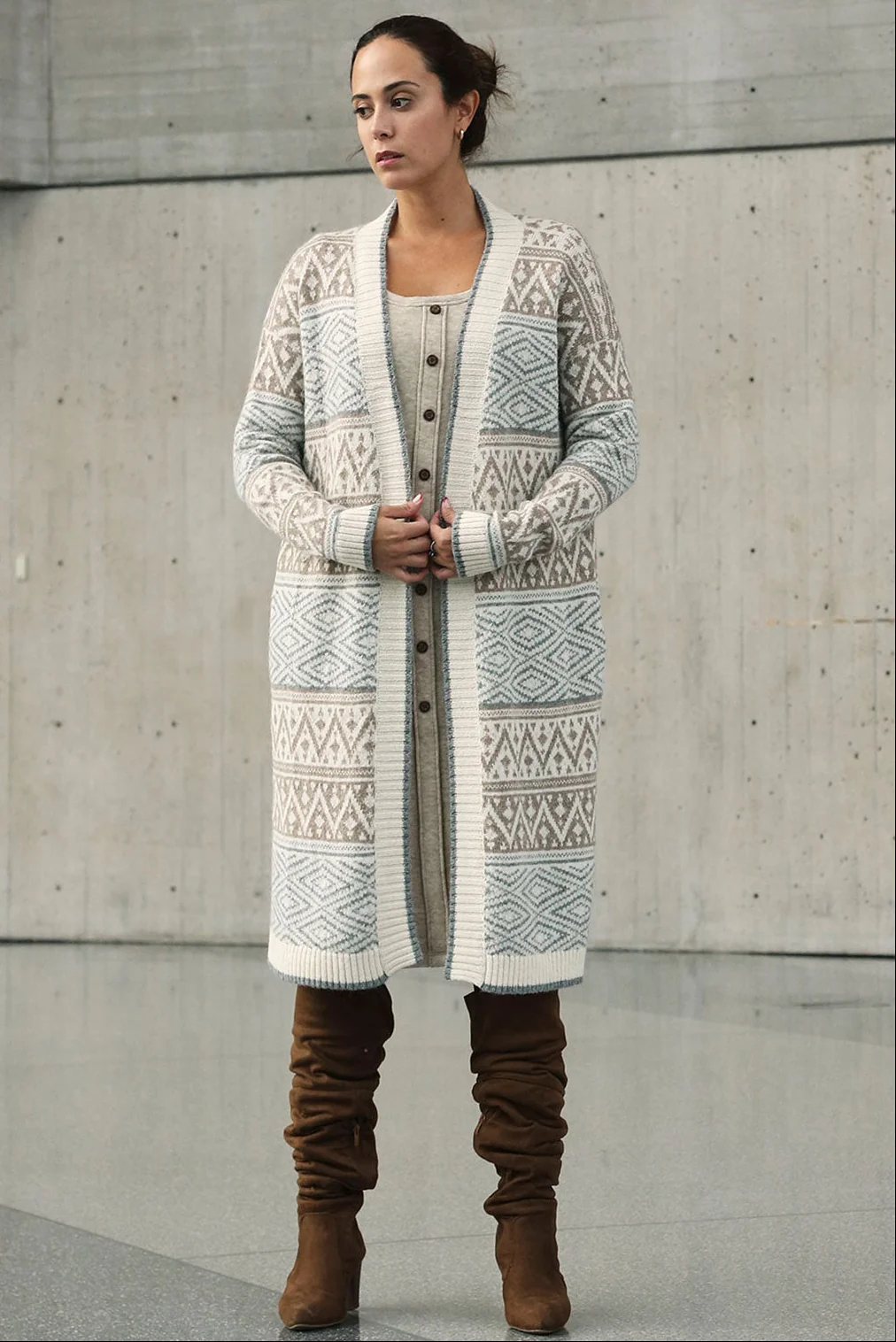 Myra Long Baby Alpaca Cardigan