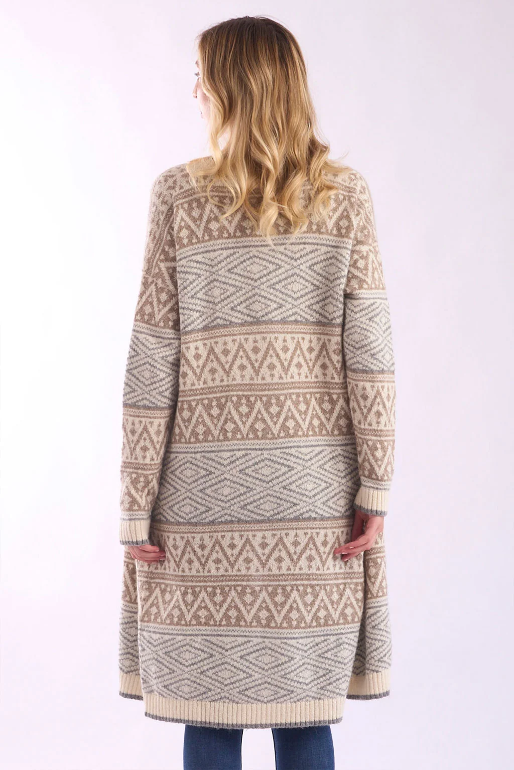 Myra Long Baby Alpaca Cardigan - Image 4
