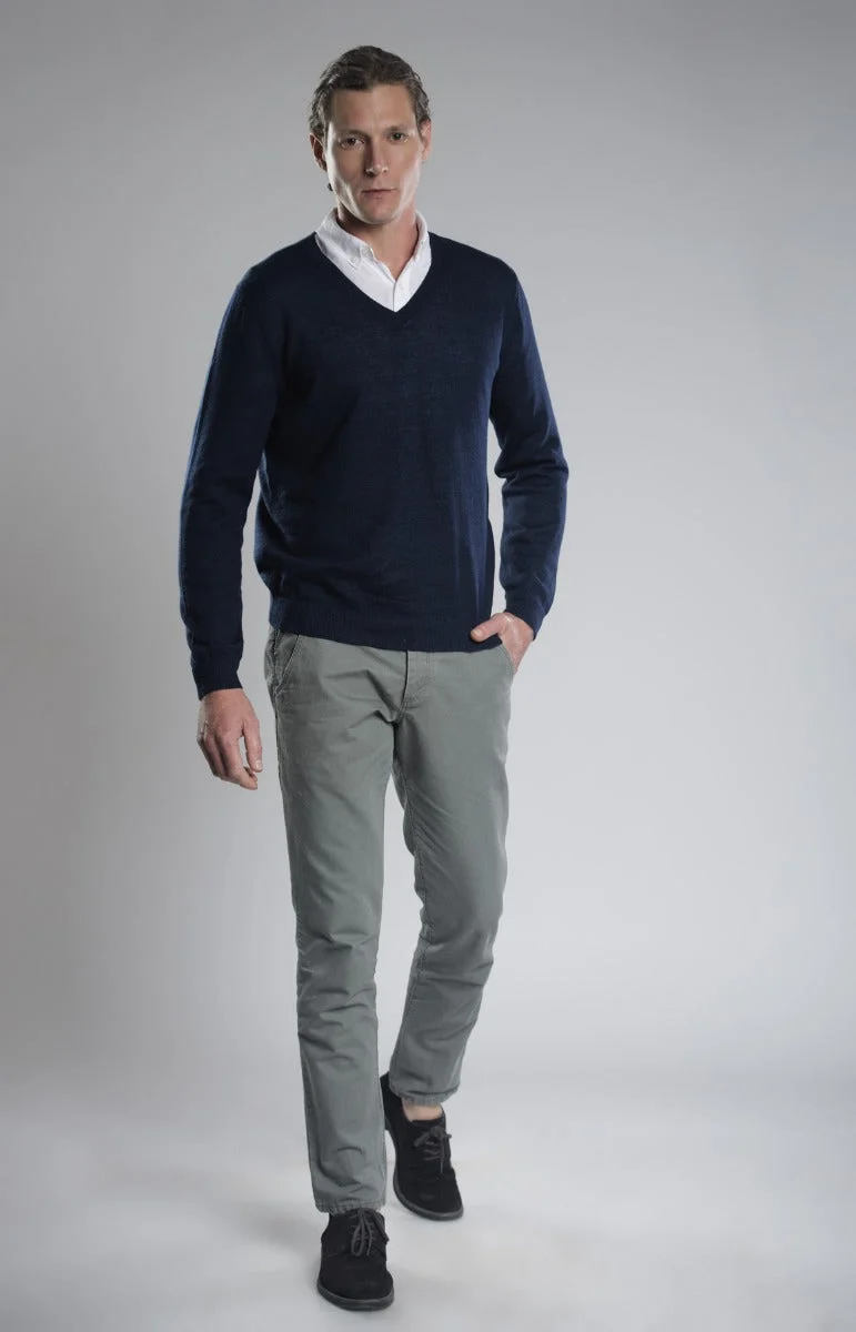 Odin V-neck Llama Sweater - Image 3
