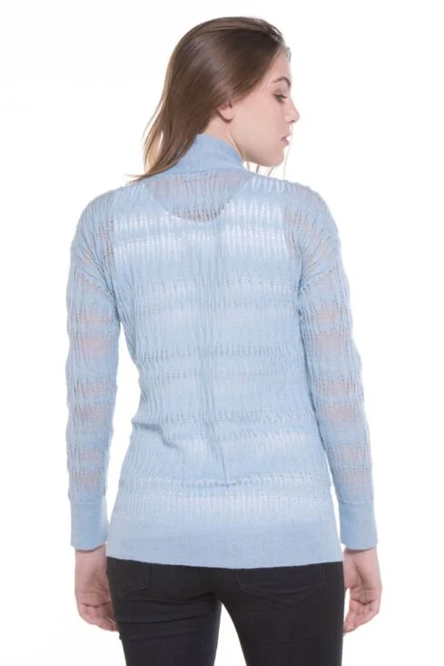 Peace V-neck Llama & Silk Sweater - Image 6