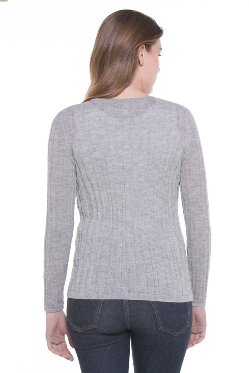 Quella V-neck Llama Sweater - Image 4
