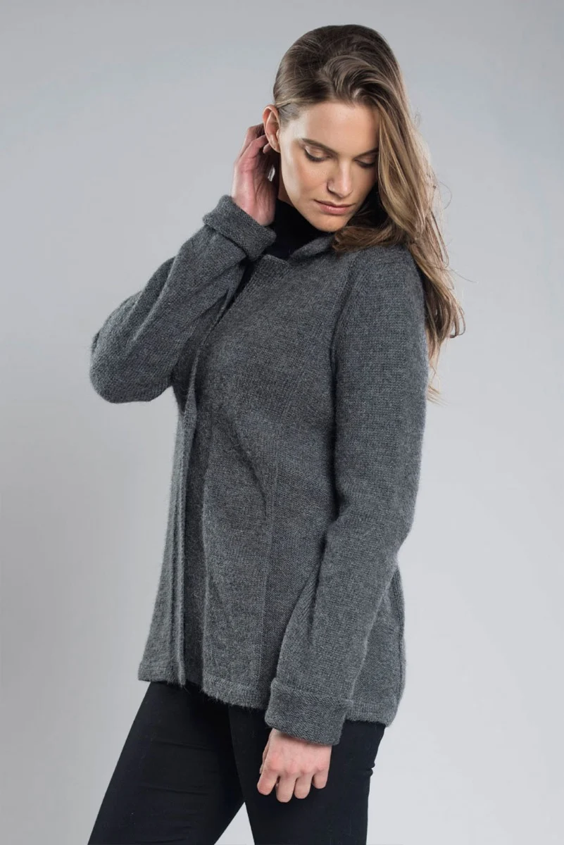 Rajni 100% Baby Llama Cardigan - Image 3