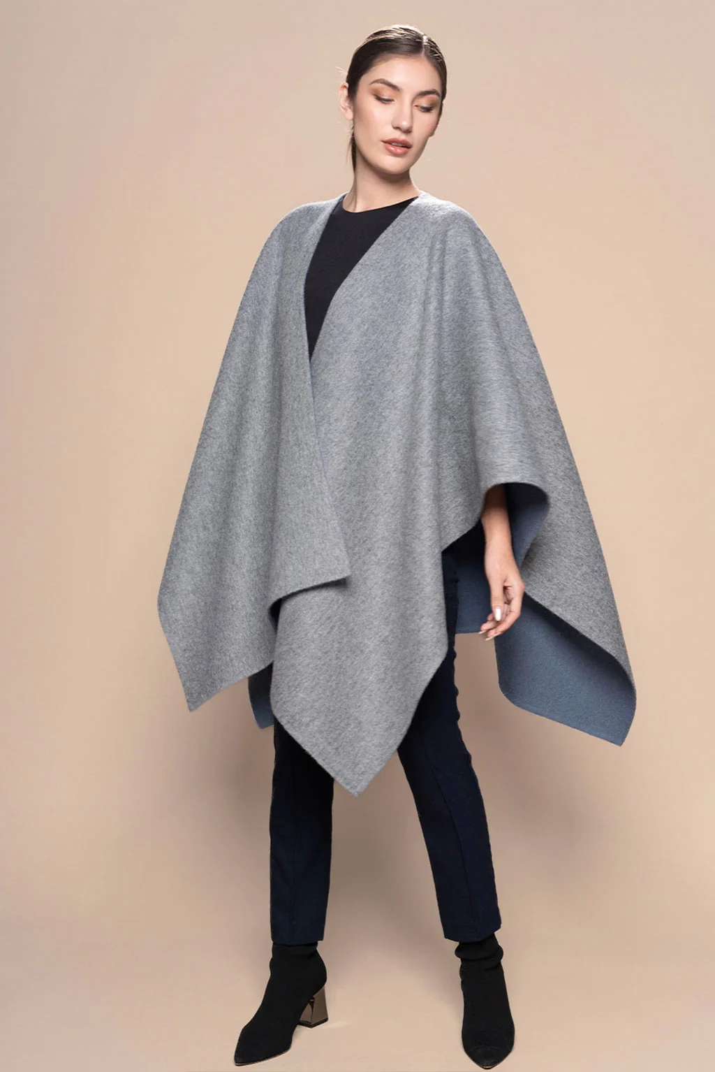 Reversible Baby Alpaca Cape - Image 27